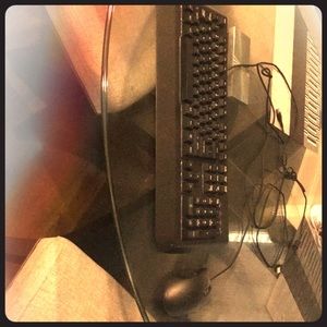 LED gaming mouse and keyboard